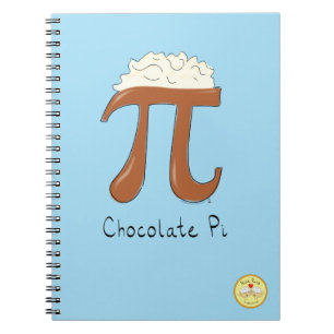 Funny Math Chocolate Pi Symbol Notizblock