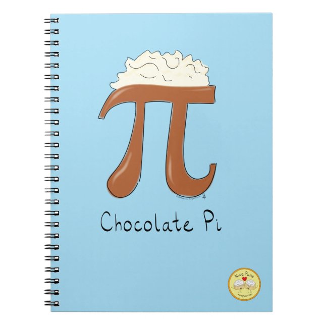 Funny Math Chocolate Pi Symbol Notizblock (Vorderseite)