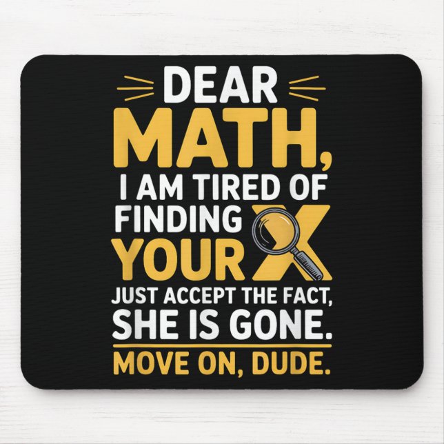 Funny Math Design For Boys Girls Math Teachers Men Mousepad (Vorne)