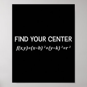 Funny Math Finden Sie Ihr Center Circle Equity Mat Poster