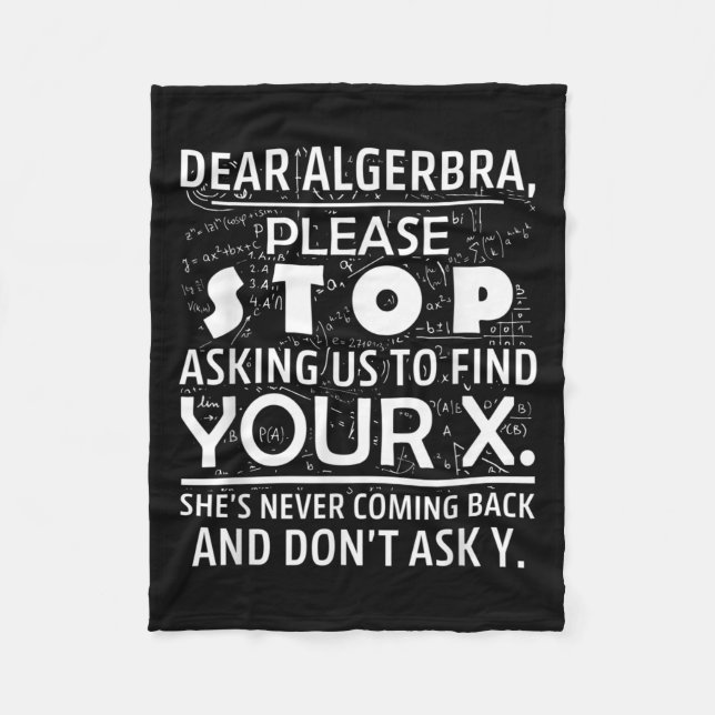 Funny Math For Math Lovers Nerd Nerdy Hilarious De Fleecedecke (Vorderseite)