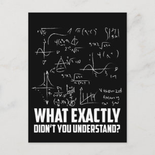 Funny Math Geek Physik Science Joke Postkarte