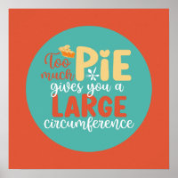 Funny Math Geek Pie Pun Retro Kitchen Typografie