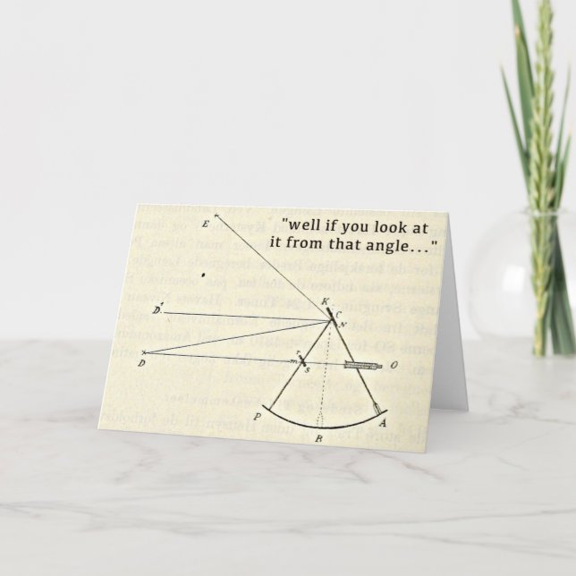 Funny Math Greetings Card, Humorer Geburtstag Karte (Vorderseite)