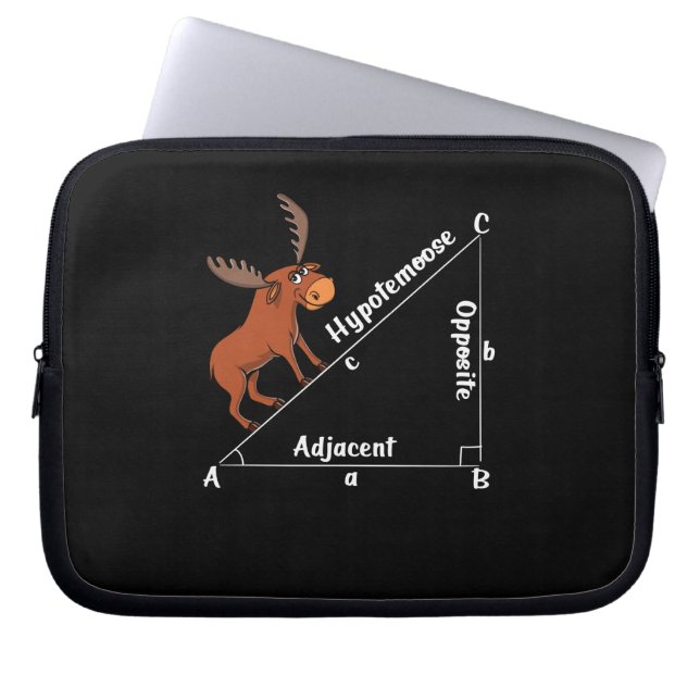 Funny Math Hypotemoose Geometry Else Joke Pun Laptopschutzhülle (Vorderseite)