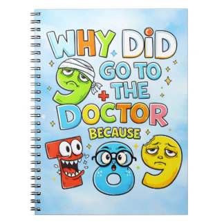 Funny Math Joke Numbers Notebook for Kids Notizblock