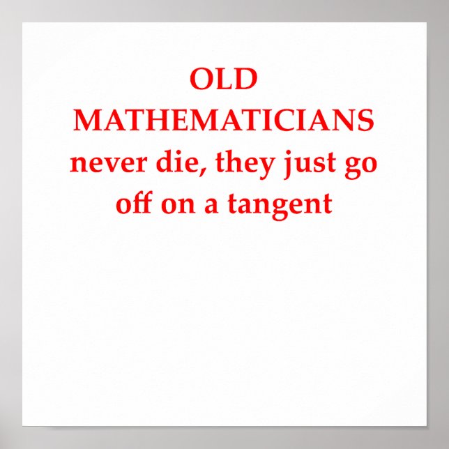 funny math joke poster (Vorne)