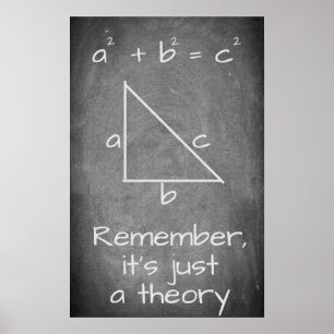 Funny Math Pythagorean Theorem Geometry Poster