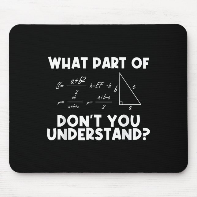 Funny Math Quote Mathematics Dear Math Teacher Sol Mousepad (Vorne)