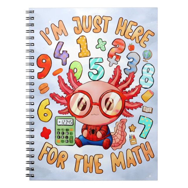 Funny Math Quote Notebook for Kids Notizblock (Vorderseite)
