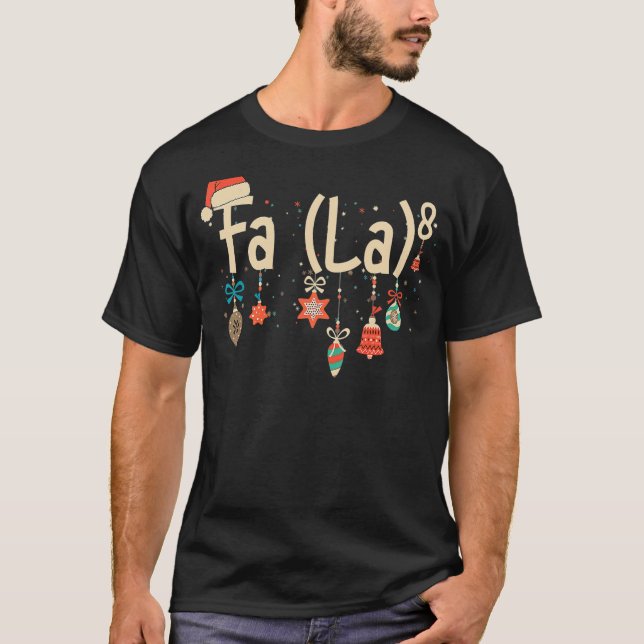 Funny Math Santa Christmas FA (LA)8 For Math Teach T-Shirt (Vorderseite)