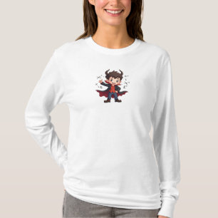 Funny Math Teacher Cartoon - Devilish Educator T-Shirt