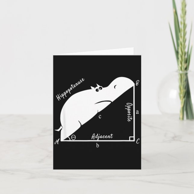 Funny Math Teacher,funny Hiptenuse,geometry Teache Karte (Vorderseite)