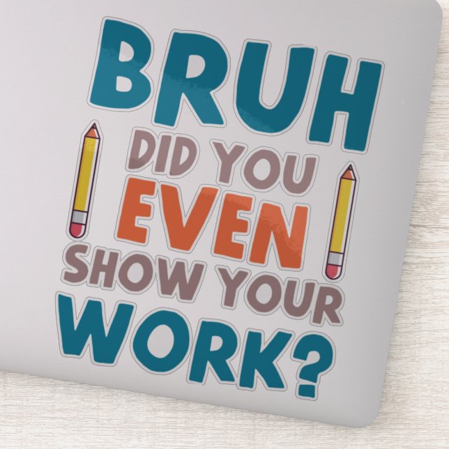 Funny Math Teacher Joke Fun Beste Math Quotes Aufkleber (Detail)