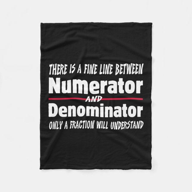 Funny Math Teacher Joke Men Women Fun Student Quot Fleecedecke (Vorderseite)