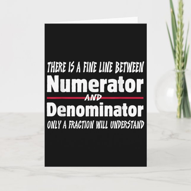 Funny Math Teacher Joke Men Women Fun Student Quot Karte (Vorderseite)