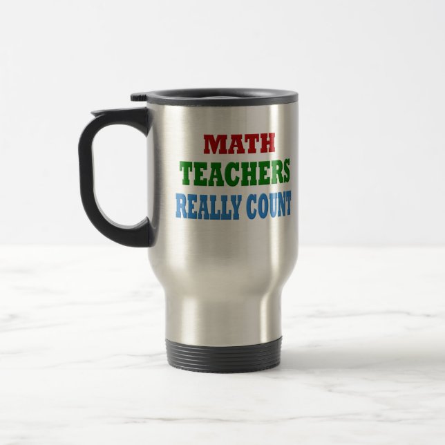 Funny Math Teacher Reisebecher (Links)