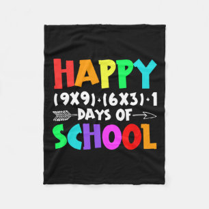 Funny Mathe Formel 100 Tage Schulmädchen Tee Fleecedecke