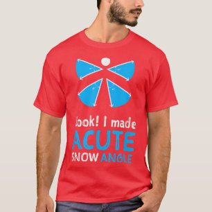 Funny Mathe für Männer Frauen Kinder Akuter Schnee T-Shirt