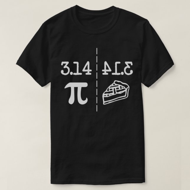 Funny Mathe Jokes PI Image Mirror von 314 ist Kuch T-Shirt (Design vorne)