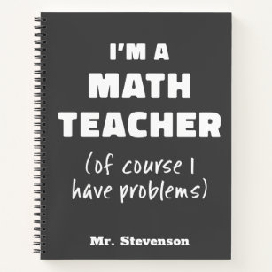 Funny Mathe Lehrer Spaß Angebot Personalisiert Notizbuch