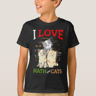 Funny Mathe und Cat Lover Tierwissenschaftlerin T-Shirt