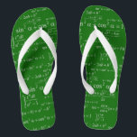 Funny Mathematics Equations Chalkboard Mathematik  Flip Flops<br><div class="desc">Dieses hübsche "Funny Mathematics Equations Chalkboard Math Geeky Stylish Unique Design" Umdreh Flop ist definitiv ein cooles Geschenk für Sie oder Freunde in dieser Sommersaison. (Sie können diesem Design Text,  Monogramm oder Namen hinzufügen,  indem Sie auf die Schaltfläche Anpassen klicken)</div>