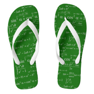 Funny Mathematics Equations Chalkboard Mathematik  Flip Flops