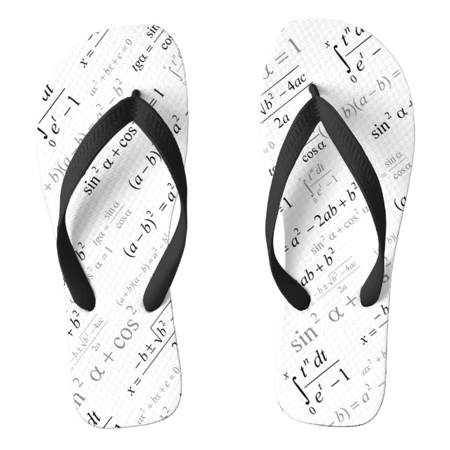 Funny Mathematik formas Mathematik Geek Flip Flops (Fußbett)