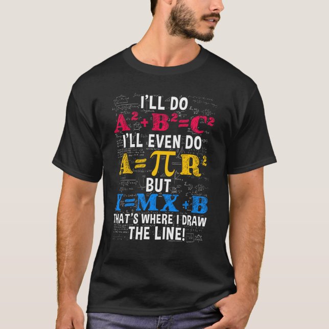 Funny Mathematik Lehrer Spaß Algebra Mathematik Jo T-Shirt (Vorderseite)
