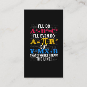 Funny Mathematik Lehrer Spaß Algebra Mathematik Jo Visitenkarte