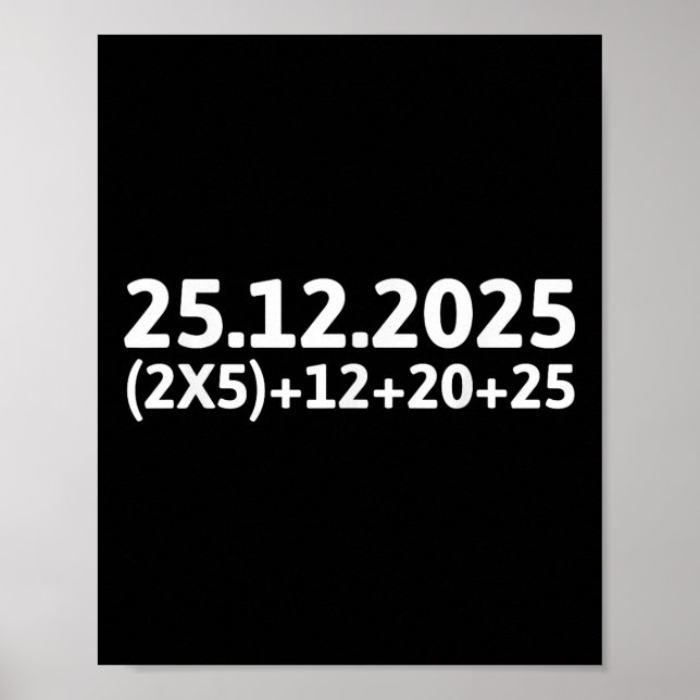 Funny Maths 67 Christmas Meme Teachers Students Sc Poster (Vorne)