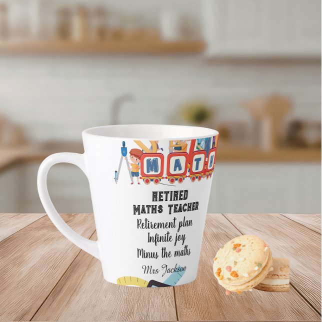 Funny maths teacher retirement quote milchtasse (Von Creator hochgeladen)