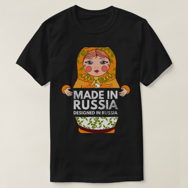 Funny Matryoshka Nesting Doll Stacking Russian Dol T-Shirt (Design vorne)