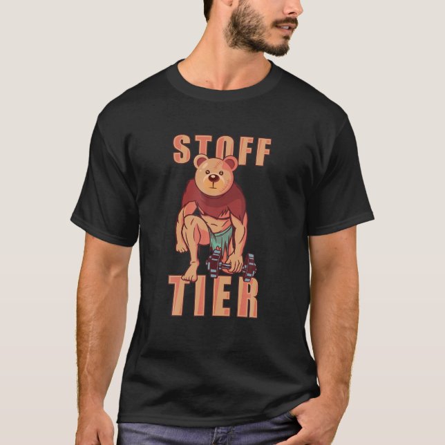 Funny Mattoy Body Builder Sprichwort Stärke Spo T-Shirt (Vorderseite)