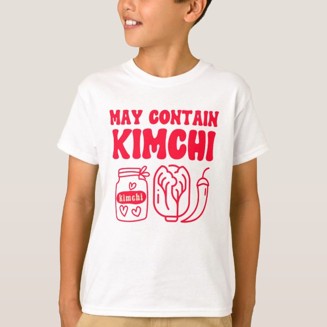 Funny May Contain Kimchi T-Shirt (Vorderseite)