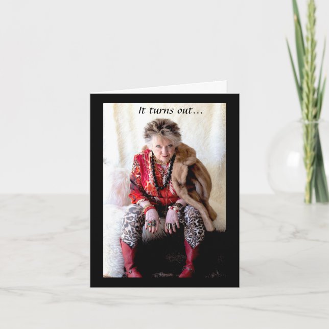 Funny Me und ein Pint Eiscremekarte Karte (Vorderseite)