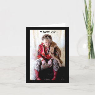 Funny Me und ein Pint Eiscremekarte Karte