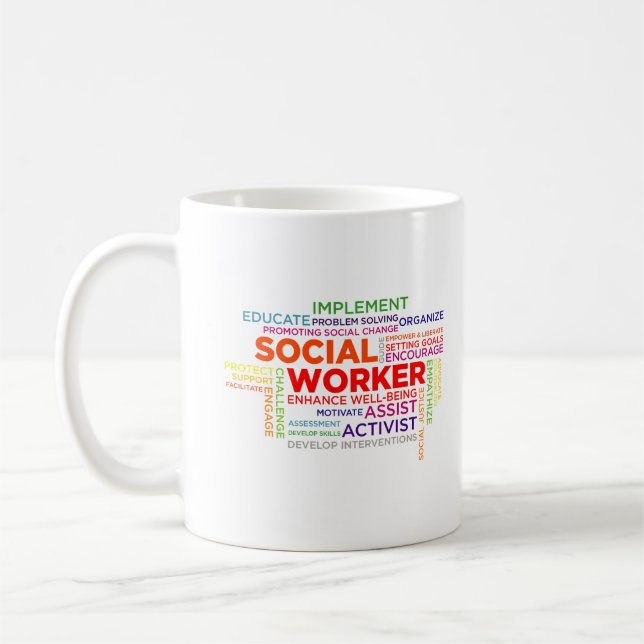 Funny Meaningful Social Worker Definition Tasse (Links)