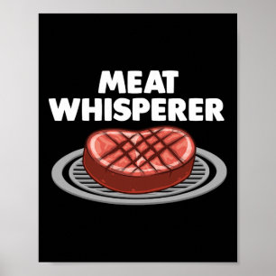 Funny Meat Art for Men Frauen Fleisch Grillspeisen Poster