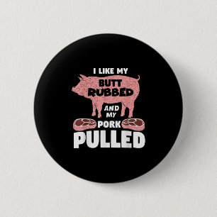 Funny Meat Lover Geschenk für Vater Outfit für Gri Button