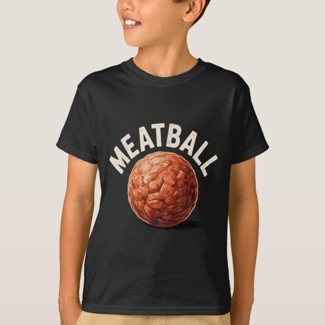 Funny Meatball Art For Men Women Italian Food Love T-Shirt (Vorderseite)
