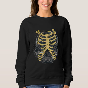Funny Mechanic Car Engineer Skeleton Mechanik Fett Sweatshirt