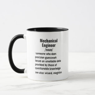 Funny Mechanic Engineer Definition Geschenke Tasse
