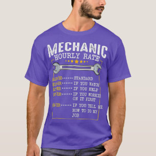 Funny Mechanic stündliche Spendensätze (3) T-Shirt