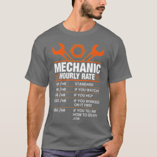 Funny Mechanic stündliche Spendensätze (7) T-Shirt