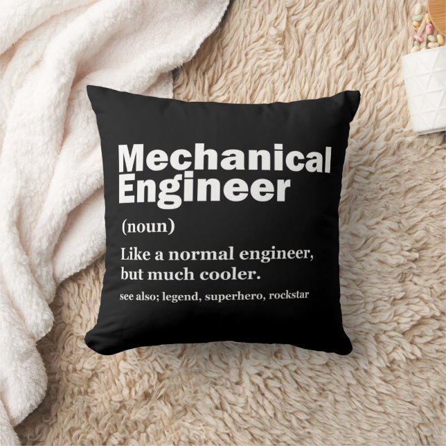 Funny Mechanical Engineer Definition Engineering Kissen (Decke)