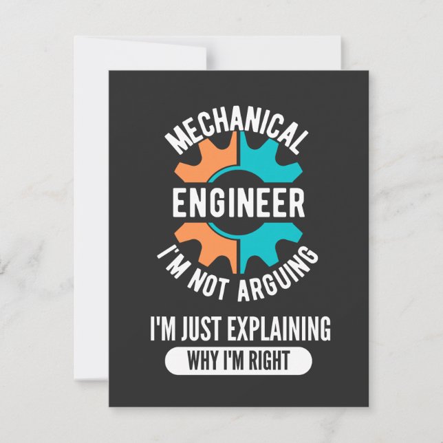 Funny Mechanical Engineer, Mechanical Engineering (Vorderseite)