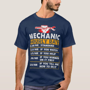 Funny Mechanly Stundenzins - Geschenk für M T-Shirt