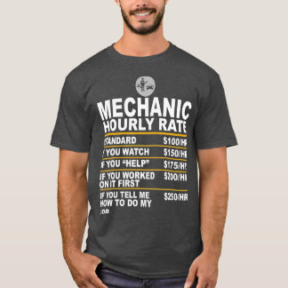 Funny Mechanly Stundenzins verschenken Arbeitsquot T-Shirt